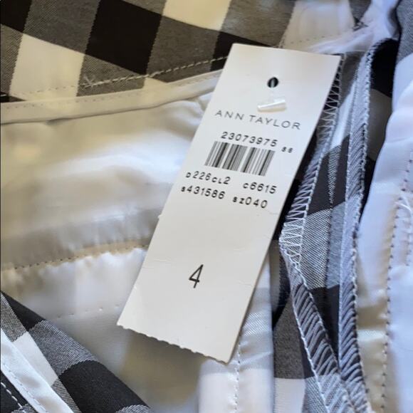 Ann Taylor Checkered Devin Fit pants - Picture 6 of 7